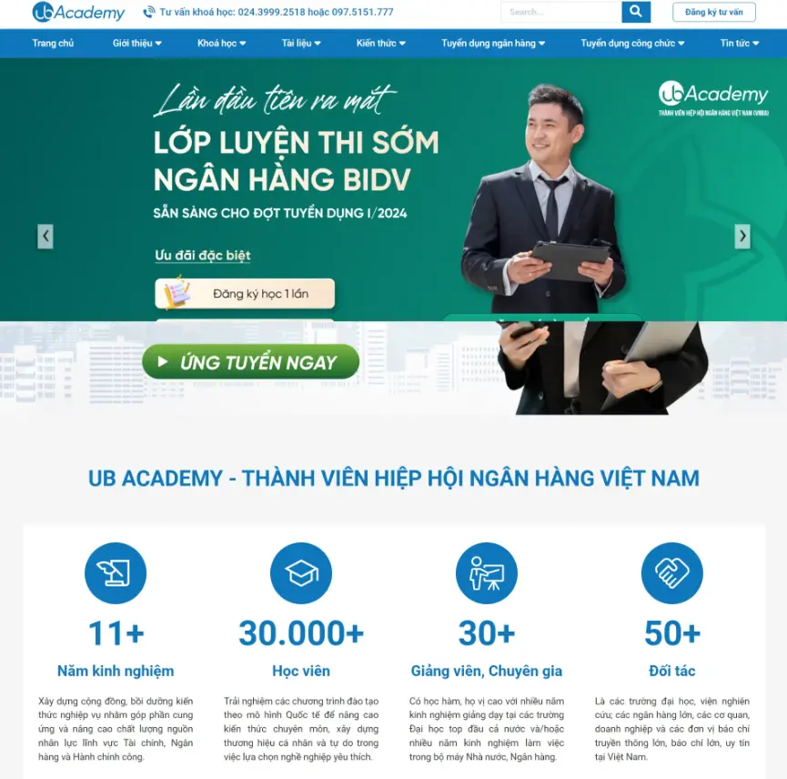 website ngân hàng
