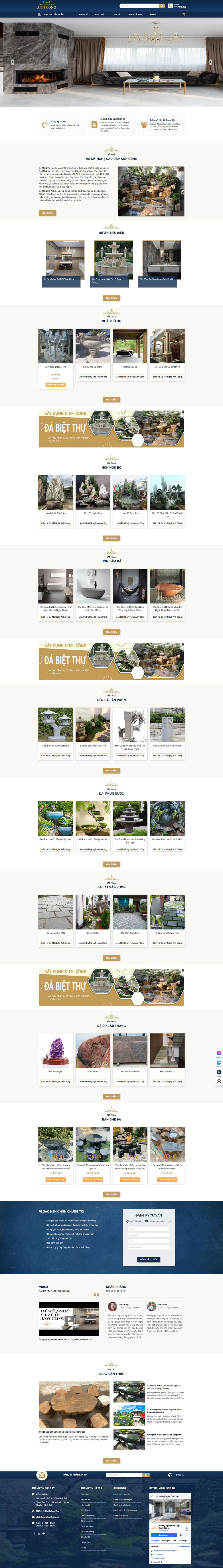 Dự án nổi bật lĩnh vực đá mỹ nghệ