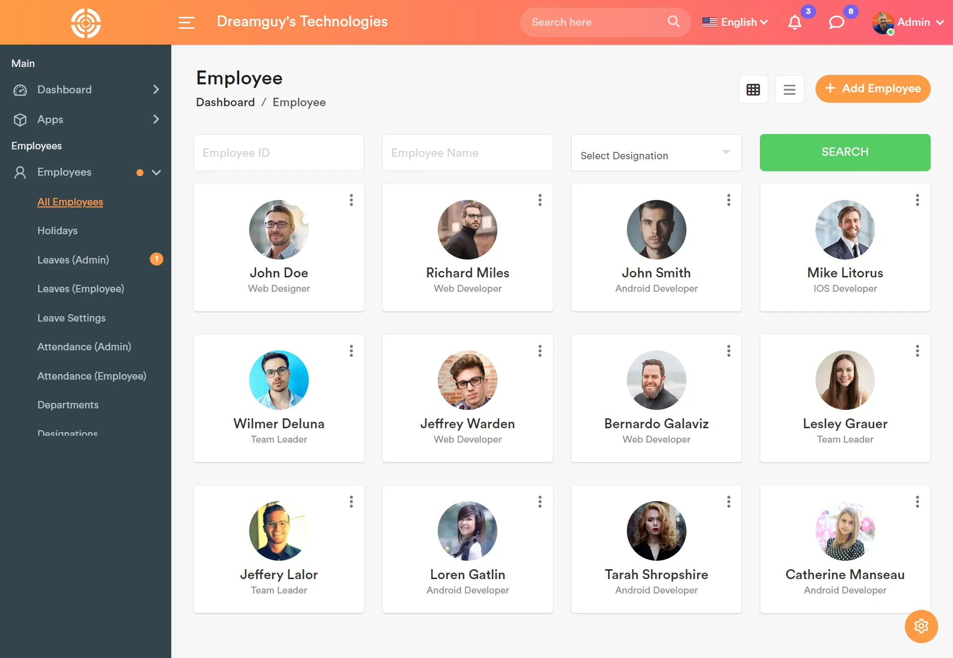 website quản lý nhân sự