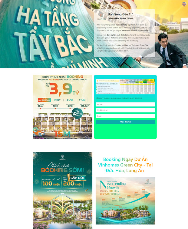 Landing page bất động sản