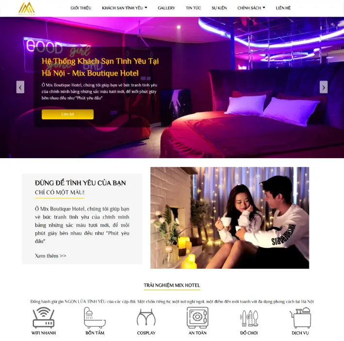 website khách sạn