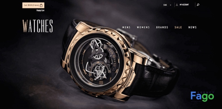 Thiết kế website thương mại điện tử kinh doanh đồng hồ